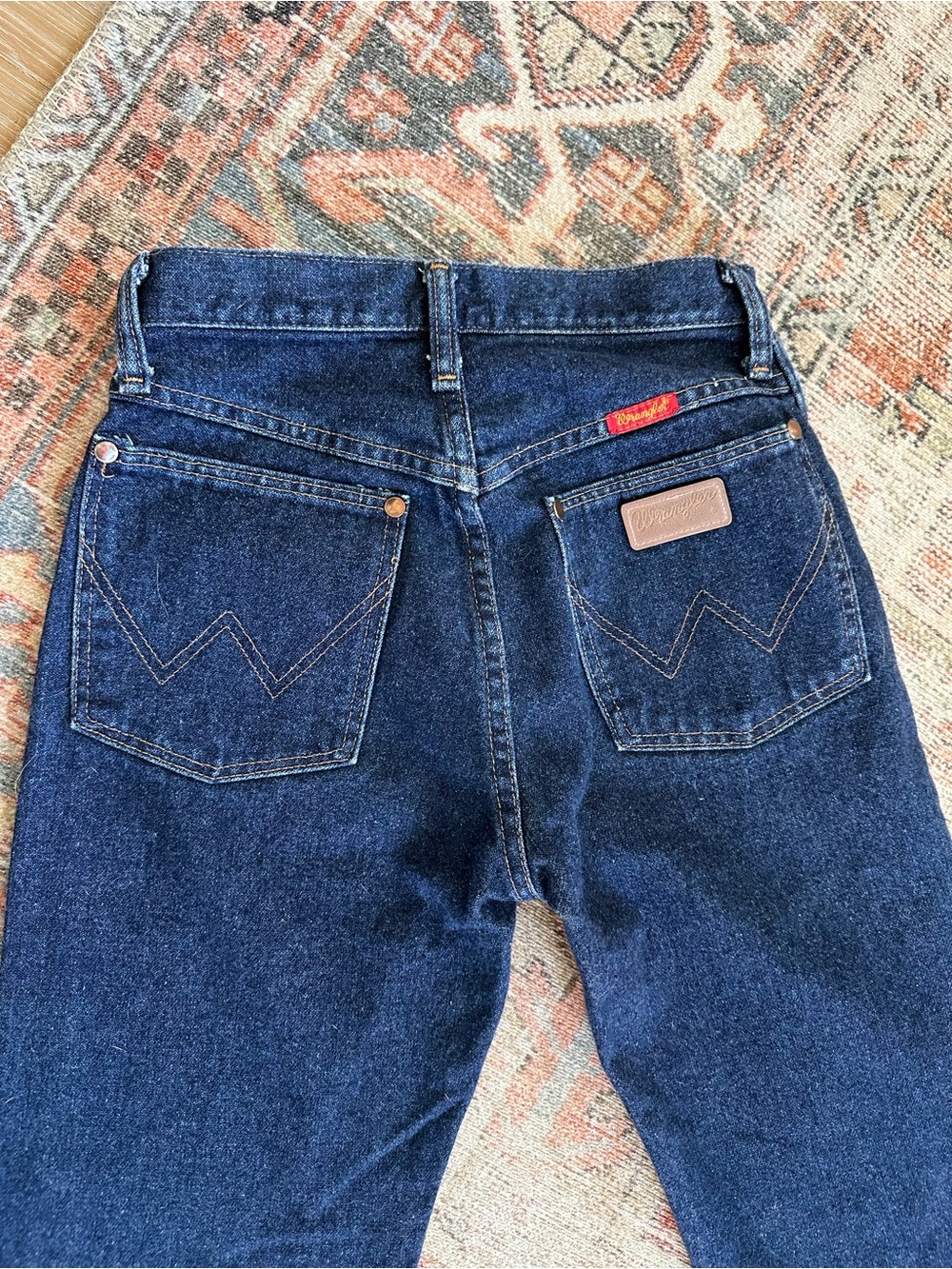 Vintage 90s Wrangler 14MWZ High Rise Straight Leg Jeans 24x34 Made in USA - Picture 2 of 8